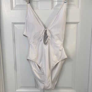 Shade & Shore White One-Piece Swimsuit